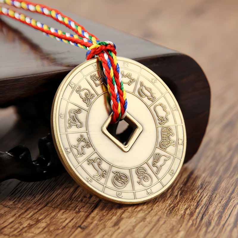 Colgante de Protección Yin Yang de Cobre Taoísta Taoist Copper Yin Yang Protection Pendant