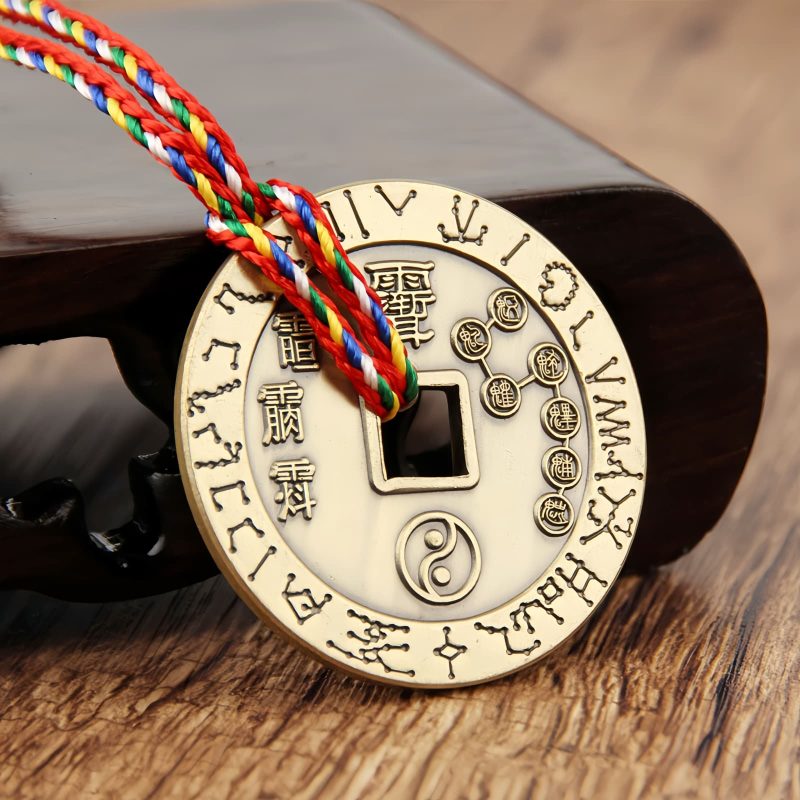 Colgante de Protección Yin Yang de Cobre Taoísta Taoist Copper Yin Yang Protection Pendant