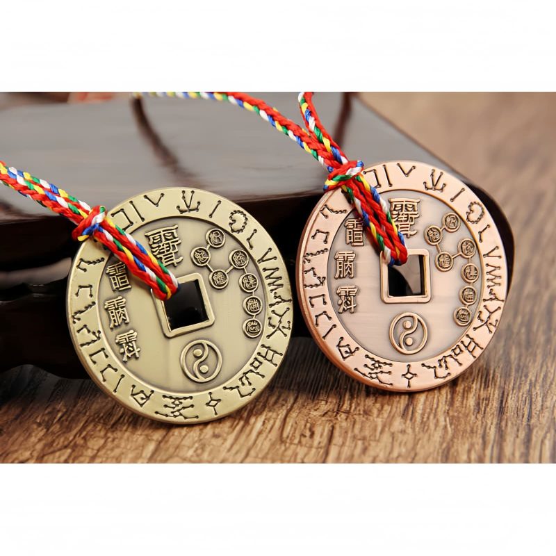 Colgante de Protección Yin Yang de Cobre Taoísta Taoist Copper Yin Yang Protection Pendant