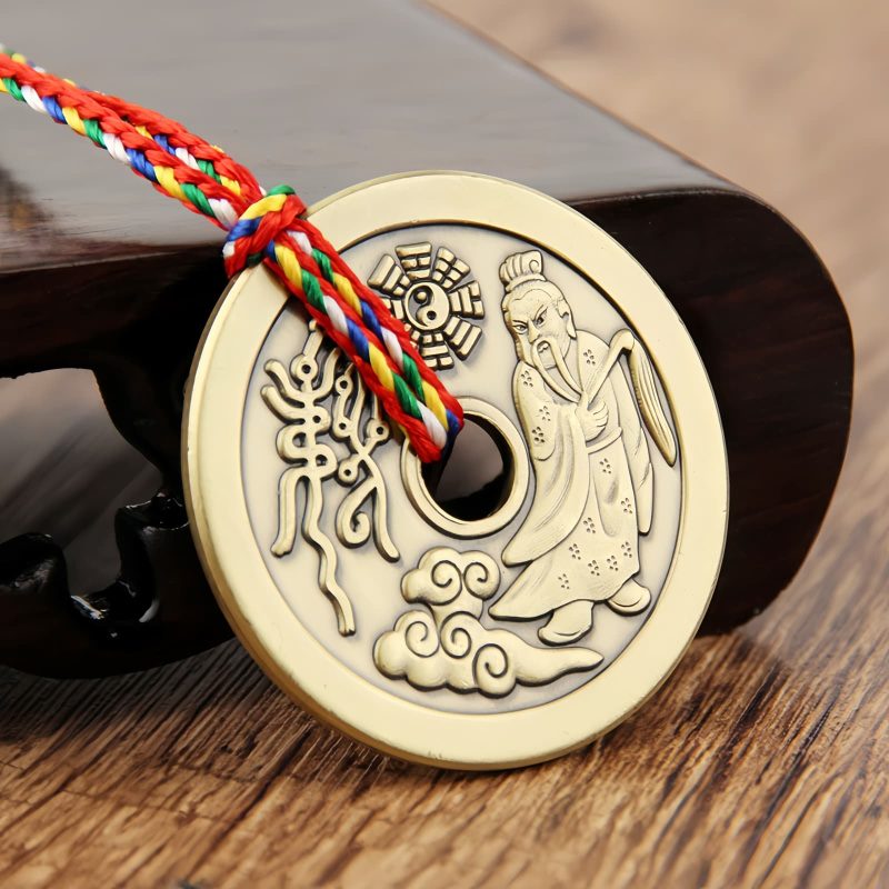 Colgante de Protección Yin Yang de Cobre Taoísta Taoist Copper Yin Yang Protection Pendant