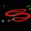 Collar y Pulsera de Buena Suerte con Turquesa Roja Tibetana Tibetan Red Turquoise Lucky Necklace & Bracelet