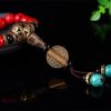 Collar y Pulsera de Buena Suerte con Turquesa Roja Tibetana Tibetan Red Turquoise Lucky Necklace & Bracelet