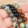 Pulseira Mala de Olho de Tigre e Turquesa para Força e Proteção Tiger Eye Turquoise Mala Bracelet for Strength and Protection