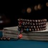 Pulsera de 108 Cuentas Mala de Agarwood y Fuerza 108 Mala Beads Agarwood Strength Bracelet