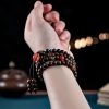 Pulsera de 108 Cuentas Mala de Agarwood y Fuerza 108 Mala Beads Agarwood Strength Bracelet