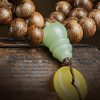 سوار توازن خرز مالا 108 من عود كاليمنتان وعنبر 108 Mala Beads Agarwood Amber Balance Bracelet