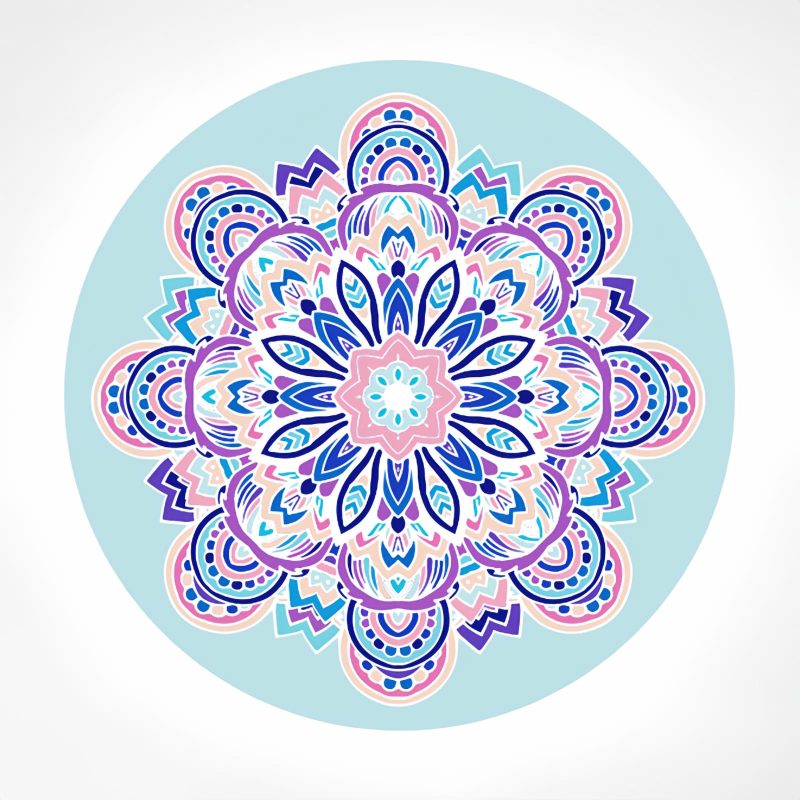 Alfombra de meditación plegable de loto y mandala Foldable Lotus Mandala Meditation Mat