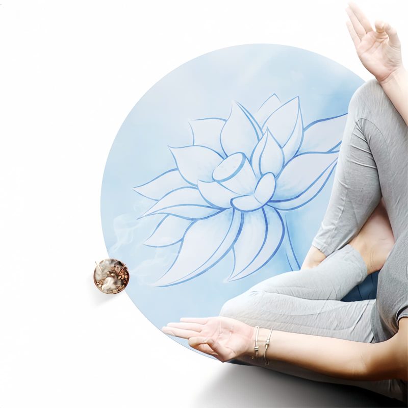 Alfombra de meditación plegable de loto y mandala Foldable Lotus Mandala Meditation Mat