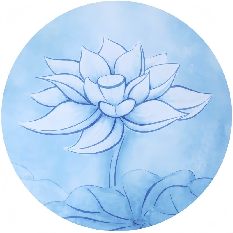Alfombra de meditación plegable de loto y mandala Foldable Lotus Mandala Meditation Mat