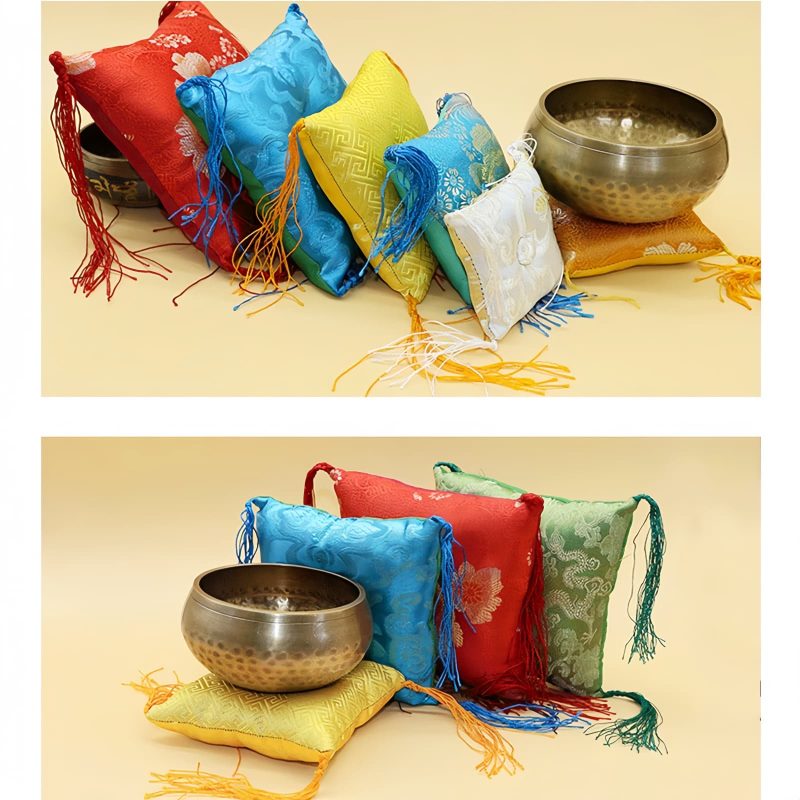Cojín para Cuenco Cantante Tibetano con Borlas Tibetan Singing Bowl Cushion with Tassel