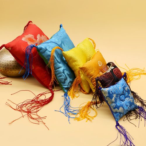 Cojín para Cuenco Cantante Tibetano con Borlas Cojín para Cuenco Cantante Tibetano con Borlas