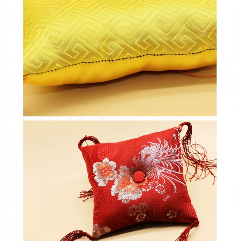Cojín para Cuenco Cantante Tibetano con Borlas Tibetan Singing Bowl Cushion with Tassel