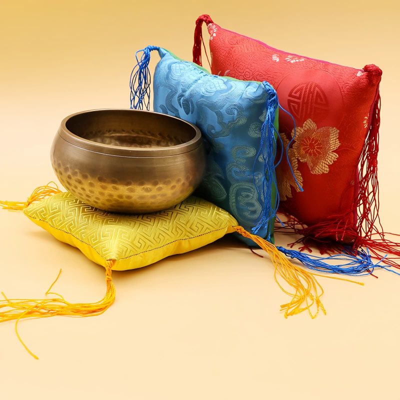 Cojín para Cuenco Cantante Tibetano con Borlas Tibetan Singing Bowl Cushion with Tassel