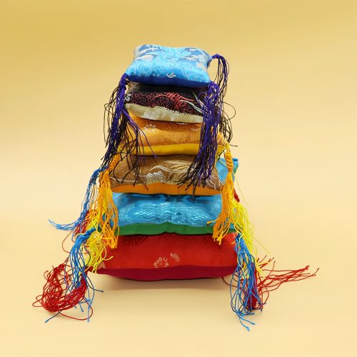 Cojín para Cuenco Cantante Tibetano con Borlas Cojín para Cuenco Cantante Tibetano con Borlas