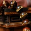 Pulsera de Protección con Sutra del Corazón en Palo de Rosa Tibetano Tibetan Rosewood Heart Sutra Protection Bracelet