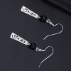Aretes de Ónix Negro en Plata 925 925 Silver Black Onyx Protection Earrings