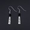 Aretes de Ónix Negro en Plata 925 925 Silver Black Onyx Protection Earrings