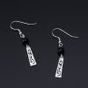 Aretes de Ónix Negro en Plata 925 925 Silver Black Onyx Protection Earrings