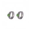 Aretes de Jade Cian Redondo en Plata 925 para el Éxito 925 Silver Round Cyan Jade Success Earrings
