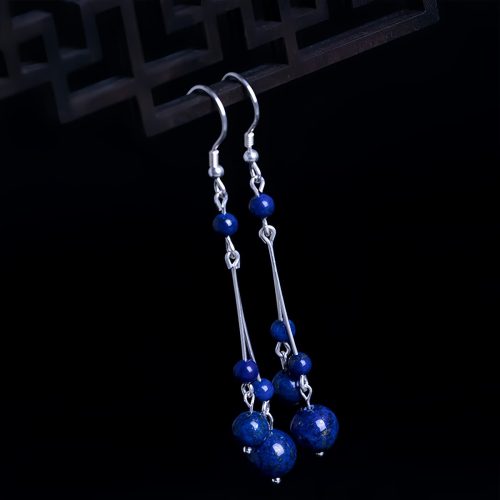 Aretes de Serenísima Lazulita en Plata 925 Aretes de Serenísima Lazulita en Plata 925