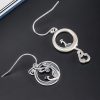 Aretes de Pavo Real Asimétricos en Plata 925 925 Silver Asymmetric Peacock Earrings