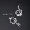 Aretes de Pavo Real Asimétricos en Plata 925 925 Silver Asymmetric Peacock Earrings