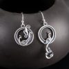Aretes de Pavo Real Asimétricos en Plata 925 925 Silver Asymmetric Peacock Earrings