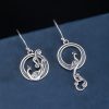Aretes de Pavo Real Asimétricos en Plata 925 925 Silver Asymmetric Peacock Earrings