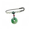 Broche de Paz de Semilla de Bodhi y Jade Bodhi Seed Jade Peace Brooch
