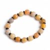 Pulsera de Prosperidad con Jade de Seda Dorada y Loto Golden Silk Jade Lotus Prosperity Bracelet