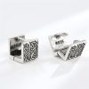 Aretes de botón de cobre tibetano con diseño de hierba Grass Pattern Tibetan Copper Stud Earrings