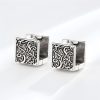 Aretes de botón de cobre tibetano con diseño de hierba Grass Pattern Tibetan Copper Stud Earrings