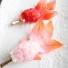 Broche de Carpa Koi de Seda de Morera Hechas a Mano Handmade Mulberry Silk Koi Fish Brooch