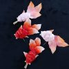 Broche de Carpa Koi de Seda de Morera Hechas a Mano Handmade Mulberry Silk Koi Fish Brooch