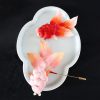 Broche de Carpa Koi de Seda de Morera Hechas a Mano Handmade Mulberry Silk Koi Fish Brooch
