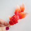Broche de Carpa Koi de Seda de Morera Hechas a Mano Handmade Mulberry Silk Koi Fish Brooch