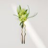 Broche y Horquilla de Flores de Seda de Morera Hechas a Mano Handmade Mulberry Silk Flower Brooch & Hairpin