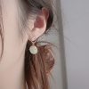 Brincos de Jade com Pingente Sorte Jade Luck Drop Earrings