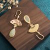 Aretes de Aventurina Verde Natural para la Buena Suerte Natural Green Aventurine Luck Drop Earrings