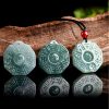 Collar con colgante de jade natural Yin Yang Feng Shui Natural Jade Yin Yang Feng Shui Pendant Necklace