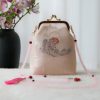 حقيبة سلسلة لؤلؤ مطرزة على الطراز الصيني العتيق Retro Chinese Embroidery Pearl Chain Bag