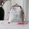 حقيبة سلسلة لؤلؤ مطرزة على الطراز الصيني العتيق Retro Chinese Embroidery Pearl Chain Bag
