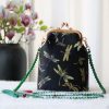 حقيبة سلسلة لؤلؤ مطرزة على الطراز الصيني العتيق Retro Chinese Embroidery Pearl Chain Bag