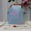 حقيبة سلسلة لؤلؤ مطرزة على الطراز الصيني العتيق Retro Chinese Embroidery Pearl Chain Bag
