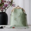 حقيبة سلسلة لؤلؤ مطرزة على الطراز الصيني العتيق Retro Chinese Embroidery Pearl Chain Bag
