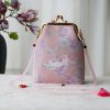 حقيبة سلسلة لؤلؤ مطرزة على الطراز الصيني العتيق Retro Chinese Embroidery Pearl Chain Bag
