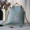 حقيبة سلسلة لؤلؤ مطرزة على الطراز الصيني العتيق Retro Chinese Embroidery Pearl Chain Bag