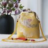 حقيبة سلسلة لؤلؤ مطرزة على الطراز الصيني العتيق Retro Chinese Embroidery Pearl Chain Bag