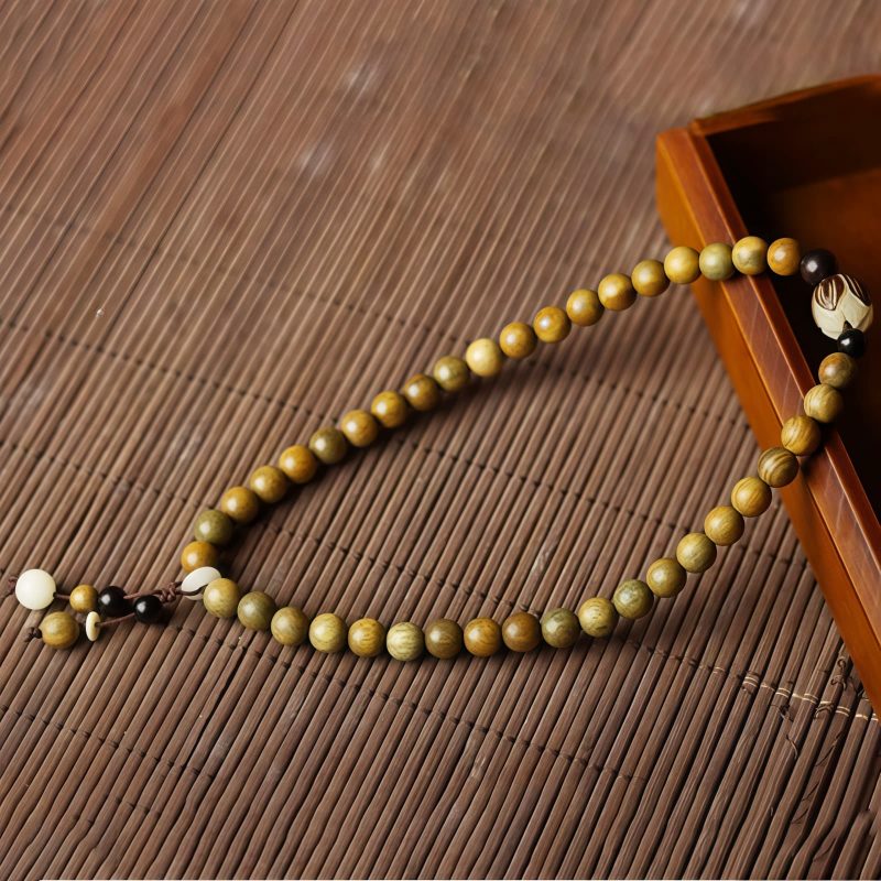 Pulseira Terapêutica de Sândalo Verde e Sementes de Bodhi Sandalwood Bodhi Seed Soothing Meditation Bracelet