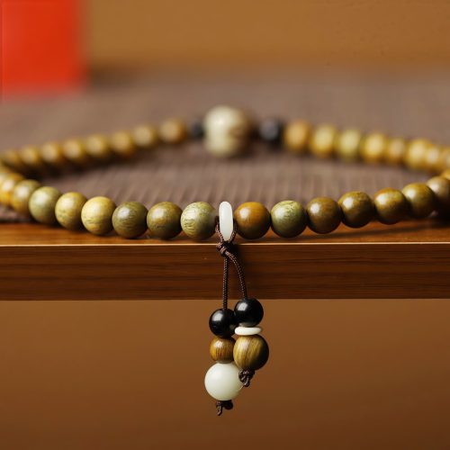 Pulsera de Meditación Calmante con Sándalo Verde y Semillas de Bodhi Pulsera de Meditación Calmante con Sándalo Verde y Semillas de Bodhi